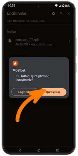 Addım 5: APK faylını quraşdırın