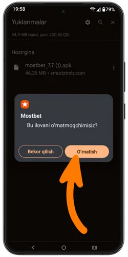 Step 5: APK faylni qurilmangizga o‘rnating