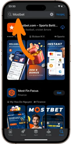 Adım 2: Mostbet'i arayın