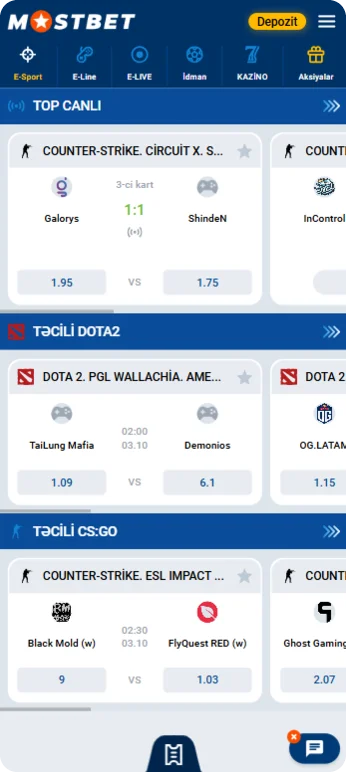 Mostbet indir APK