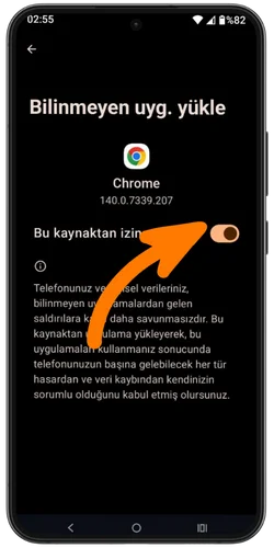 Güvenlik ayarlarını değiştirin