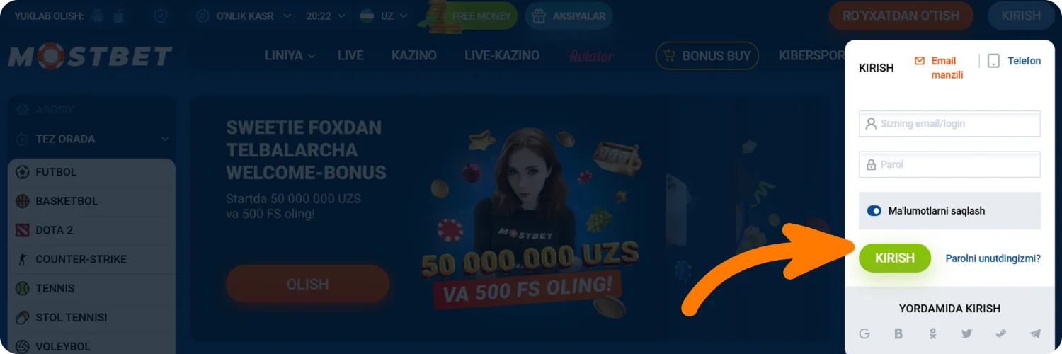 Hisobingizga kiring