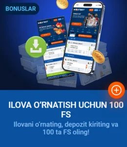 Ilova o‘rnatish uchun 100 FS