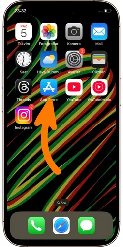 Adım 1: App Store'u açın