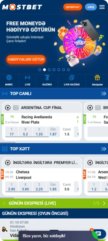 Mostbet Azerbaycan yukle