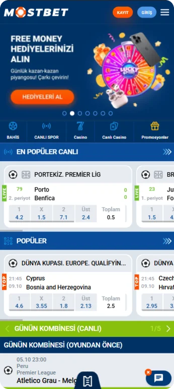 Mostbet app ana sayfa