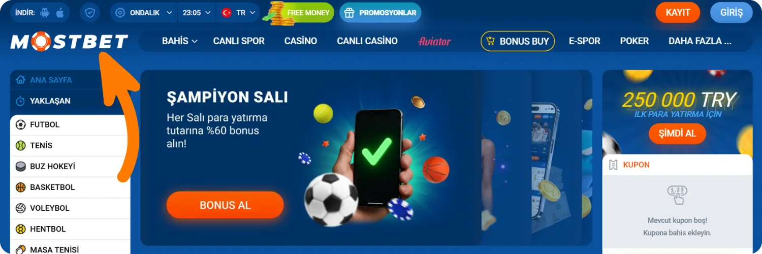 Resmi web sitesine gidin