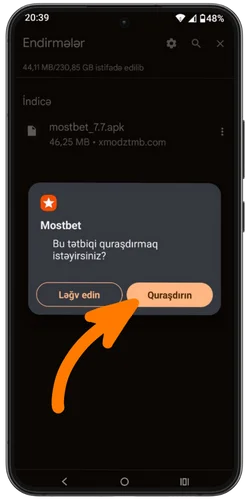 Tətbiqi quraşdırın